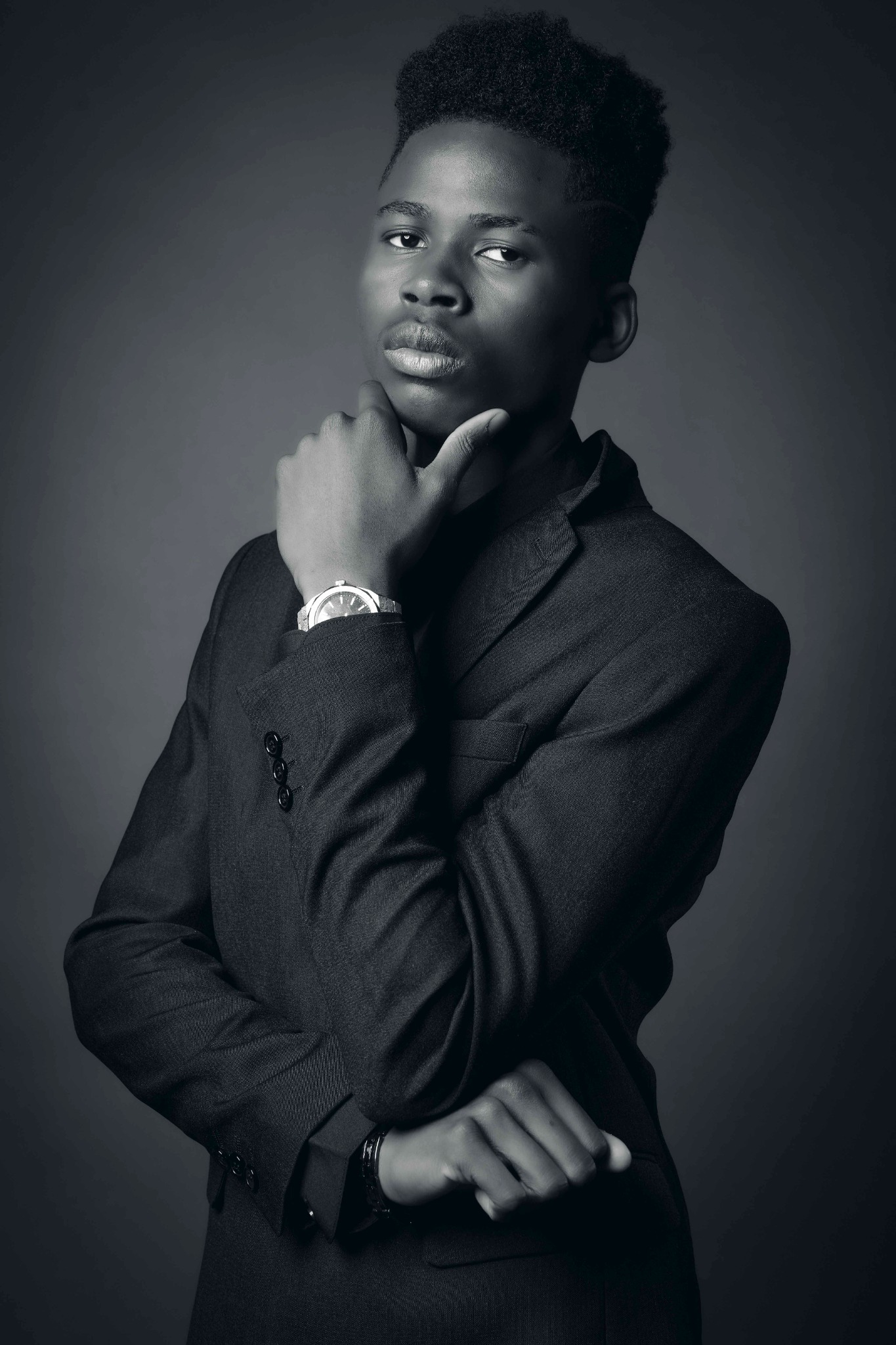 Ridel — professional portrait (black & white)